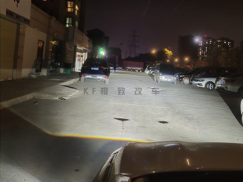 北京现代索纳塔改LED大灯，LED双光透